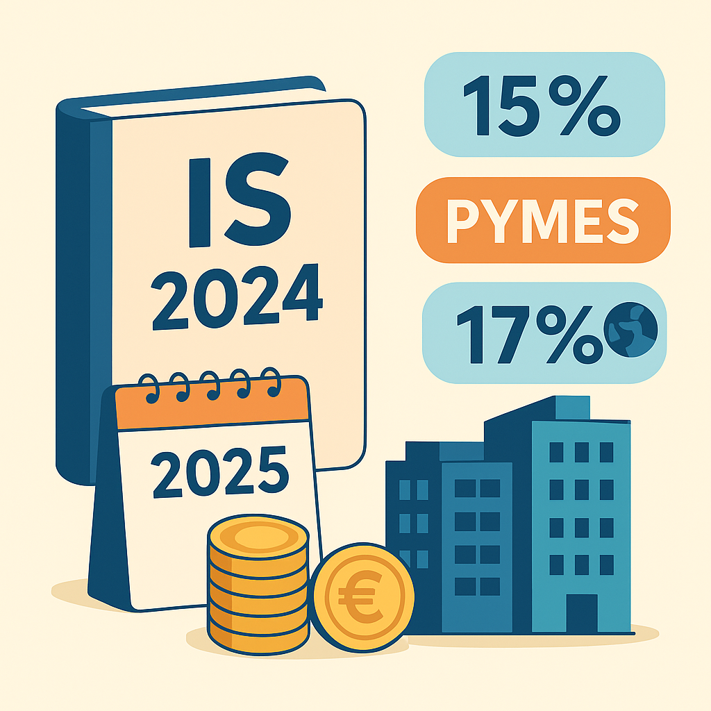 Novedades Impuesto sobre Sociedades 2024 (que se presenta en julio 2025)